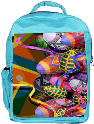 

Snoogg Eco Friendly Canvas Designer Eggs 2474 Backpack Rucksack School Travel Unisex Casual Canvas Bag Bookbag Satchel 5 L Backpack(Blue)