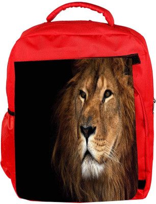

Snoogg Eco Friendly Canvas Lion King Designer Backpack Rucksack School Travel Unisex Casual Canvas Bag Bookbag Satchel 5 L Backpack(Red)