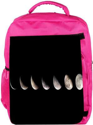 

Snoogg Eco Friendly Canvas Shades Of Moon Designer Backpack Rucksack School Travel Unisex Casual Canvas Bag Bookbag Satchel 5 L Backpack(Pink)