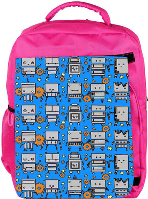 

Snoogg Eco Friendly Canvas System Digit Pattern Backpack Rucksack School Travel Unisex Casual Canvas Bag Bookbag Satchel 5 L Backpack(Pink)