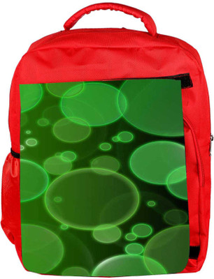 

Snoogg Eco Friendly Canvas Bubbles Design 2381 Backpack Rucksack School Travel Unisex Casual Canvas Bag Bookbag Satchel 5 L Backpack(Red)