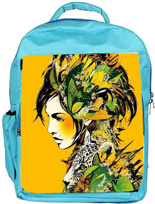 

Snoogg Eco Friendly Canvas Mother Nature 2883 Backpack Rucksack School Travel Unisex Casual Canvas Bag Bookbag Satchel 5 L Backpack(Blue)