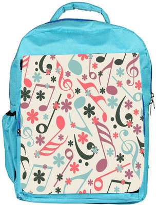 

Snoogg Eco Friendly Canvas Music Strings Designer Backpack Rucksack School Travel Unisex Casual Canvas Bag Bookbag Satchel 5 L Backpack(Blue)