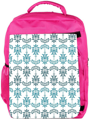 

Snoogg Eco Friendly Canvas Opposite Pattern Blue Designer Backpack Rucksack School Travel Unisex Casual Canvas Bag Bookbag Satchel 5 L Backpack(Pink)