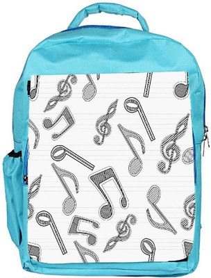 

Snoogg Eco Friendly Canvas Multicolor Music Designer Backpack Rucksack School Travel Unisex Casual Canvas Bag Bookbag Satchel 5 L Backpack(Blue)