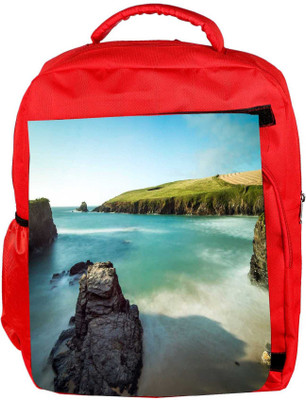 

Snoogg Eco Friendly Canvas Beach Side Garden Designer Backpack Rucksack School Travel Unisex Casual Canvas Bag Bookbag Satchel 5 L Backpack(Red)
