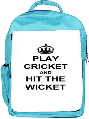 

Snoogg Eco Friendly Canvas Play Cricket And Hit Wicket White Backpack Rucksack School Travel Unisex Casual Canvas Bag Bookbag Satchel 5 L Backpack(Blue)