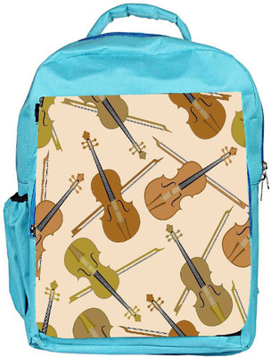 

Snoogg Eco Friendly Canvas Violin Designer Backpack Rucksack School Travel Unisex Casual Canvas Bag Bookbag Satchel 5 L Backpack(Blue)