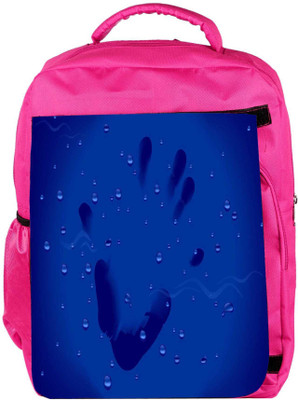 

Snoogg Eco Friendly Canvas Hand Print Designer Backpack Rucksack School Travel Unisex Casual Canvas Bag Bookbag Satchel 5 L Backpack(Pink)