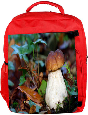 

Snoogg Eco Friendly Canvas White Mushroom Designer Backpack Rucksack School Travel Unisex Casual Canvas Bag Bookbag Satchel 5 L Backpack(Red)