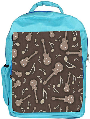 

Snoogg Eco Friendly Canvas Dull Music Instruments Designer Backpack Rucksack School Travel Unisex Casual Canvas Bag Bookbag Satchel 5 L Backpack(Blue)