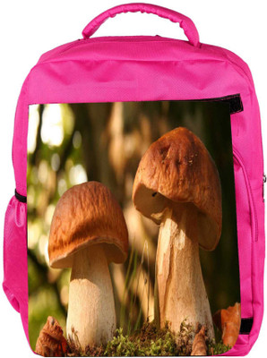 

Snoogg Eco Friendly Canvas Abstract Mushroom Designer Backpack Rucksack School Travel Unisex Casual Canvas Bag Bookbag Satchel 5 L Backpack(Pink)