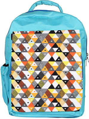 

Snoogg Eco Friendly Canvas Aztec Orange Grey Yellow Backpack Rucksack School Travel Unisex Casual Canvas Bag Bookbag Satchel 5 L Backpack(Blue)