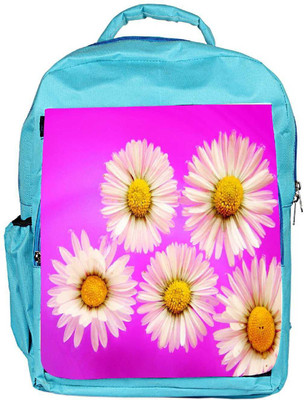 

Snoogg Eco Friendly Canvas Daisies Backpack Rucksack School Travel Unisex Casual Canvas Bag Bookbag Satchel 5 L Backpack(Blue)