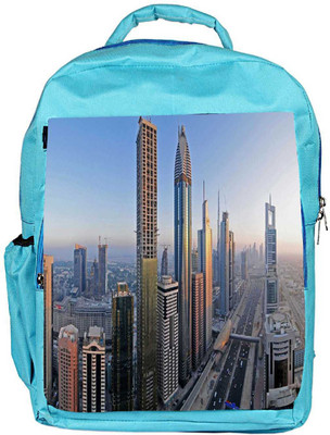 

Snoogg Eco Friendly Canvas Amazing Building In Dubai Designer Backpack Rucksack School Travel Unisex Casual Canvas Bag Bookbag Satchel 5 L Backpack(Blue)