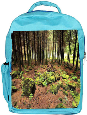 

Snoogg Eco Friendly Canvas Abstract Rocks In Forest Designer Backpack Rucksack School Travel Unisex Casual Canvas Bag Bookbag Satchel 5 L Backpack(Blue)