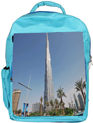 

Snoogg Eco Friendly Canvas Tallest Building Designer Backpack Rucksack School Travel Unisex Casual Canvas Bag Bookbag Satchel 5 L Backpack(Blue)