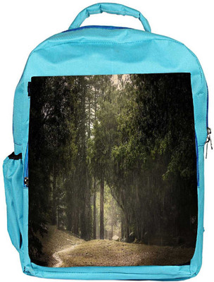 

Snoogg Eco Friendly Canvas Thin Pathway Designer Backpack Rucksack School Travel Unisex Casual Canvas Bag Bookbag Satchel 5 L Backpack(Blue)