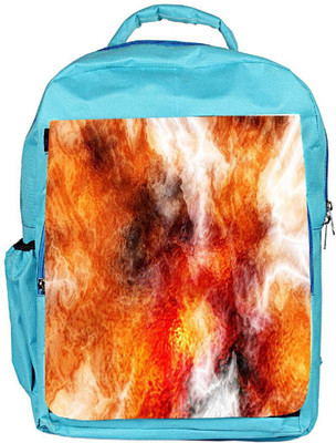 

Snoogg Eco Friendly Canvas Crazy Fire Designer Backpack Rucksack School Travel Unisex Casual Canvas Bag Bookbag Satchel 5 L Backpack(Blue)