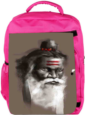 

Snoogg Eco Friendly Canvas Saadhu Grey 2782 Backpack Rucksack School Travel Unisex Casual Canvas Bag Bookbag Satchel 5 L Backpack(Pink)