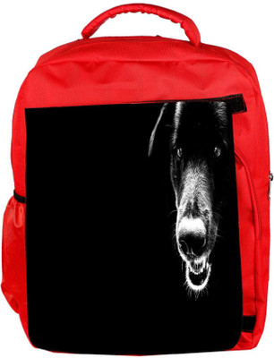 

Snoogg Eco Friendly Canvas Dog Designer Backpack Rucksack School Travel Unisex Casual Canvas Bag Bookbag Satchel 5 L Backpack(Red)