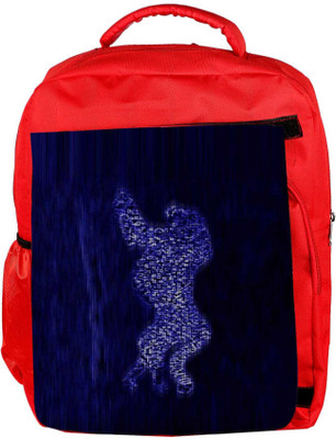 

Snoogg Eco Friendly Canvas Glowing Leopard 2635 Backpack Rucksack School Travel Unisex Casual Canvas Bag Bookbag Satchel 5 L Backpack(Red)