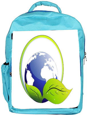 

Snoogg Eco Friendly Canvas Abstarct Ecology Concept Background Backpack Rucksack School Travel Unisex Casual Canvas Bag Bookbag Satchel 5 L Backpack(Blue)