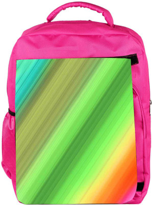

Snoogg Eco Friendly Canvas Rainbow Power 2400 Backpack Rucksack School Travel Unisex Casual Canvas Bag Bookbag Satchel 5 L Backpack(Pink)