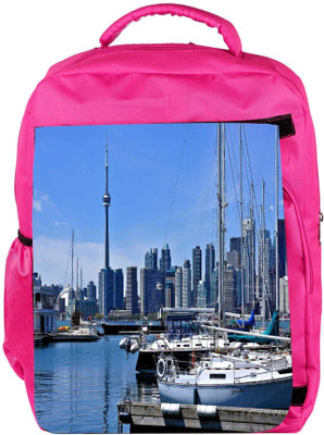 

Snoogg Eco Friendly Canvas Abstract Yards Designer Backpack Rucksack School Travel Unisex Casual Canvas Bag Bookbag Satchel 5 L Backpack(Pink)