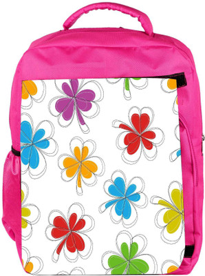 

Snoogg Eco Friendly Canvas Abstract Summer Background Backpack Rucksack School Travel Unisex Casual Canvas Bag Bookbag Satchel 5 L Backpack(Pink)