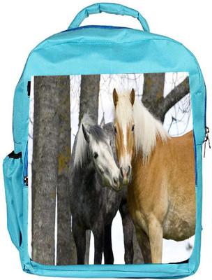 

Snoogg Eco Friendly Canvas Couple Of Horse Designer Backpack Rucksack School Travel Unisex Casual Canvas Bag Bookbag Satchel 5 L Backpack(Blue)