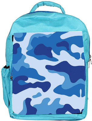 

Snoogg Eco Friendly Canvas Big Blue Camouflage 2786 Backpack Rucksack School Travel Unisex Casual Canvas Bag Bookbag Satchel 5 L Backpack(Blue)