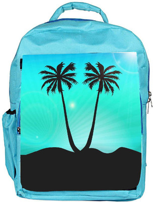 

Snoogg Eco Friendly Canvas Abstract Summer Background Backpack Rucksack School Travel Unisex Casual Canvas Bag Bookbag Satchel 5 L Backpack(Blue)