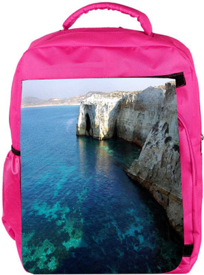 

Snoogg Eco Friendly Canvas Beautiful Nature Designer Backpack Rucksack School Travel Unisex Casual Canvas Bag Bookbag Satchel 5 L Backpack(Pink)