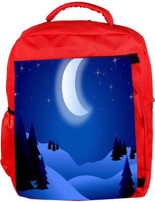 

Snoogg Eco Friendly Canvas Bright Night Backpack Rucksack School Travel Unisex Casual Canvas Bag Bookbag Satchel 5 L Backpack(Red)