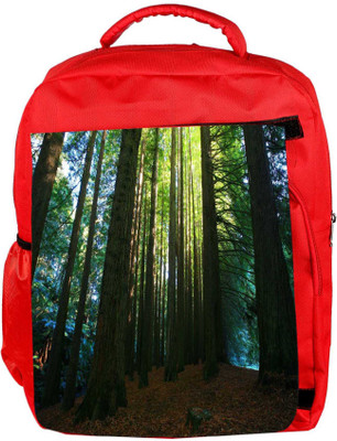 

Snoogg Eco Friendly Canvas Many Tress Designer Backpack Rucksack School Travel Unisex Casual Canvas Bag Bookbag Satchel 5 L Backpack(Red)