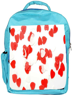 

Snoogg Eco Friendly Canvas Plenty Of Love Hearts Designer Backpack Rucksack School Travel Unisex Casual Canvas Bag Bookbag Satchel 5 L Backpack(Blue)