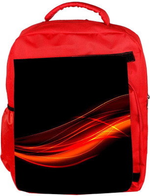 

Snoogg Eco Friendly Canvas Abstract Red Design Designer Backpack Rucksack School Travel Unisex Casual Canvas Bag Bookbag Satchel 5 L Backpack(Red)