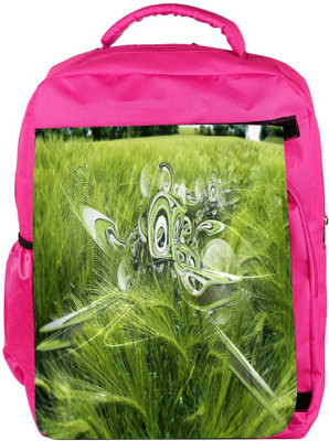 

Snoogg Eco Friendly Canvas Abstract Spider Web Designer Backpack Rucksack School Travel Unisex Casual Canvas Bag Bookbag Satchel 5 L Backpack(Pink)