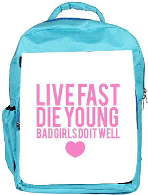 

Snoogg Eco Friendly Canvas Bad Girls Do It Well Backpack Rucksack School Travel Unisex Casual Canvas Bag Bookbag Satchel 5 L Backpack(Blue)