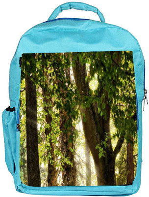 

Snoogg Eco Friendly Canvas Abstract Leaves In Tree Designer Backpack Rucksack School Travel Unisex Casual Canvas Bag Bookbag Satchel 5 L Backpack(Blue)