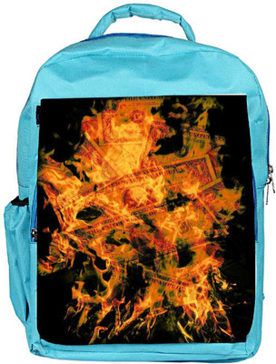 

Snoogg Eco Friendly Canvas Dollars Backpack Rucksack School Travel Unisex Casual Canvas Bag Bookbag Satchel 5 L Backpack(Blue)