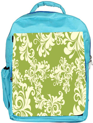 

Snoogg Eco Friendly Canvas Abstract White Green Pattern Designer Backpack Rucksack School Travel Unisex Casual Canvas Bag Bookbag Satchel 5 L Backpack(Blue)