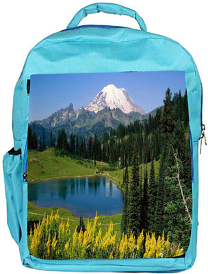 

Snoogg Eco Friendly Canvas Yellow Flowers Designer Backpack Rucksack School Travel Unisex Casual Canvas Bag Bookbag Satchel 5 L Backpack(Blue)