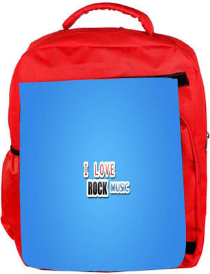 

Snoogg Eco Friendly Canvas I Love Rock Music Designer Backpack Rucksack School Travel Unisex Casual Canvas Bag Bookbag Satchel 5 L Backpack(Red)