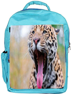 

Snoogg Eco Friendly Canvas Leopard Designer Backpack Rucksack School Travel Unisex Casual Canvas Bag Bookbag Satchel 5 L Backpack(Blue)