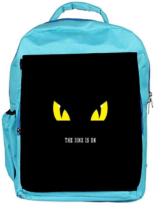 

Snoogg Eco Friendly Canvas Jinx Is On Designer Backpack Rucksack School Travel Unisex Casual Canvas Bag Bookbag Satchel 5 L Backpack(Blue)