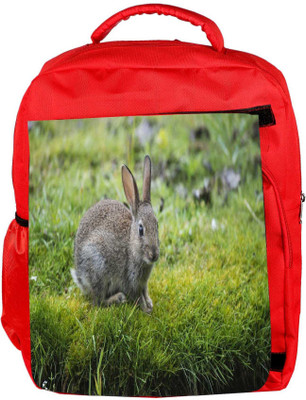 

Snoogg Eco Friendly Canvas Couple Of Rabbit Designer Backpack Rucksack School Travel Unisex Casual Canvas Bag Bookbag Satchel 5 L Backpack(Red)