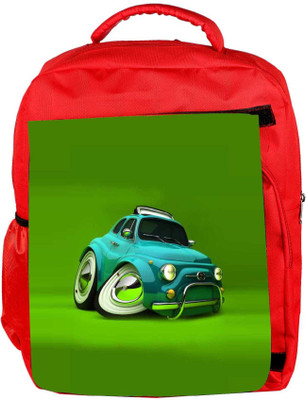 

Snoogg Eco Friendly Canvas Deformed Fiat 2621 Backpack Rucksack School Travel Unisex Casual Canvas Bag Bookbag Satchel 5 L Backpack(Red)