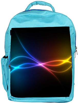 

Snoogg Eco Friendly Canvas Multicolor Rays Designer Backpack Rucksack School Travel Unisex Casual Canvas Bag Bookbag Satchel 5 L Backpack(Blue)
